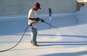 Commercial roof coatings