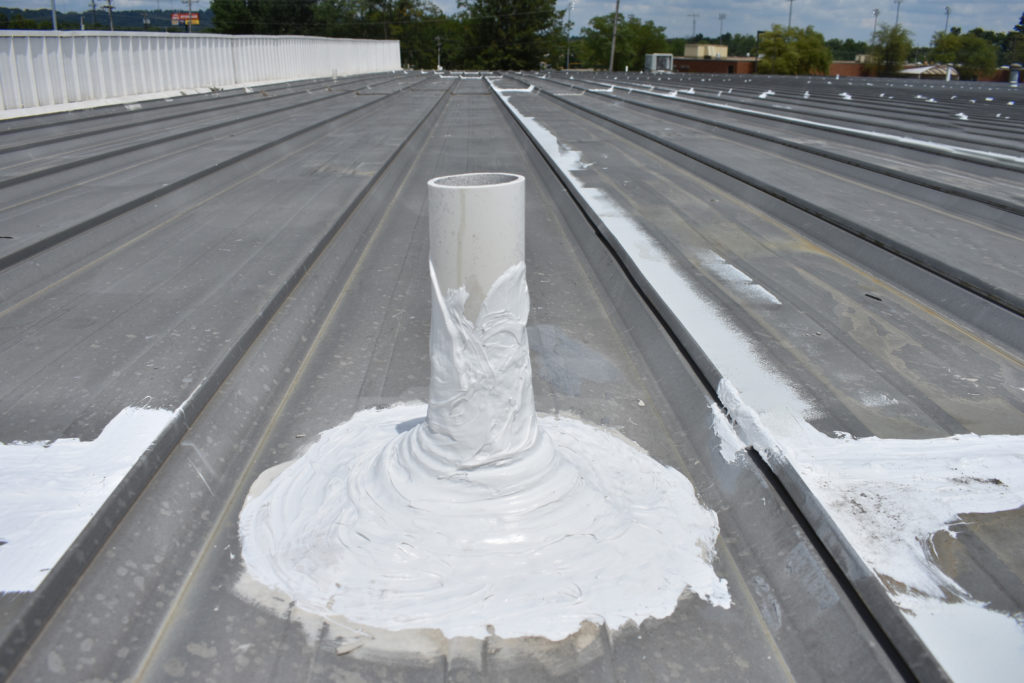 Flashing grade silicone is an important product for roof prep work.