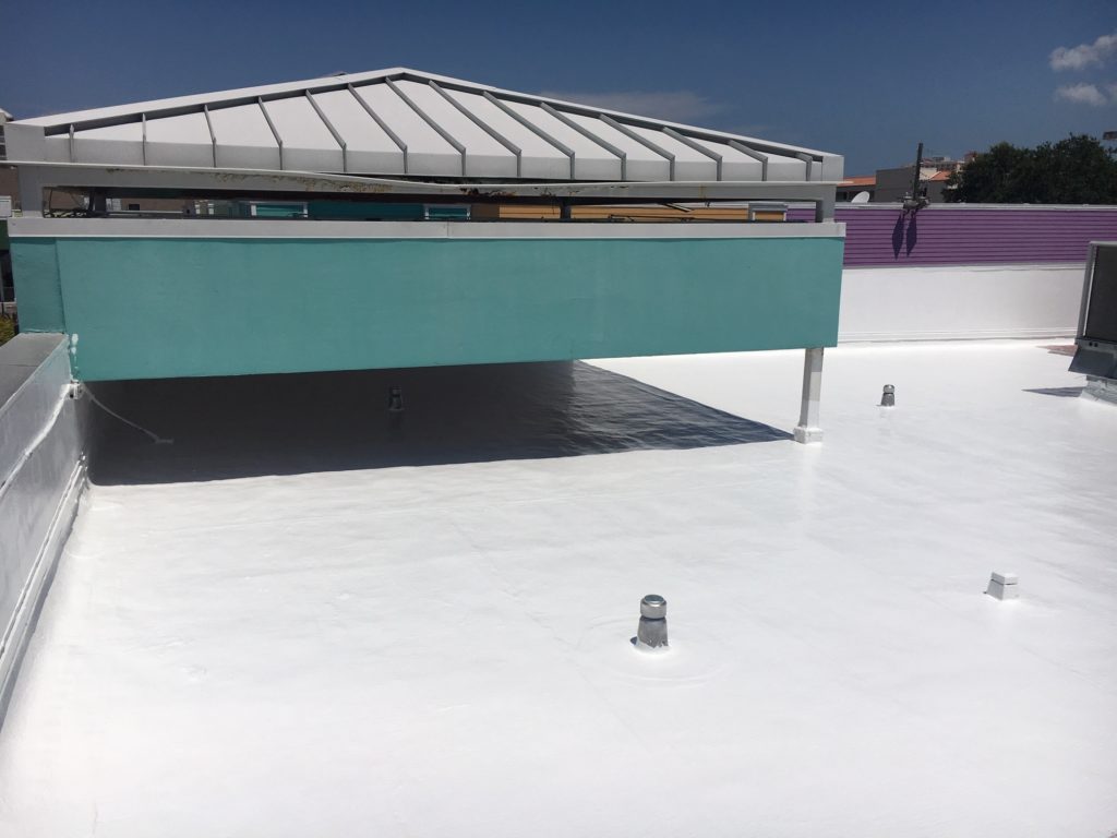 Completed PM Silicone Roof Restoration
